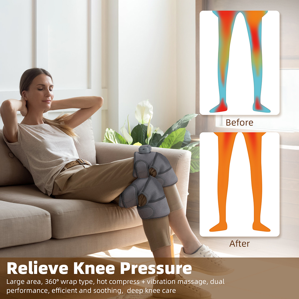 3 in 1 Cordless Heating Vibrat - Smart Knee Wrap avaliação e preço