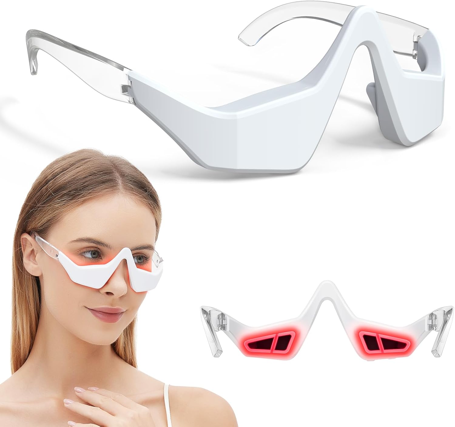 Microcurrent EMS Eye Massager  - Light Therapy Glasses avaliação e preço