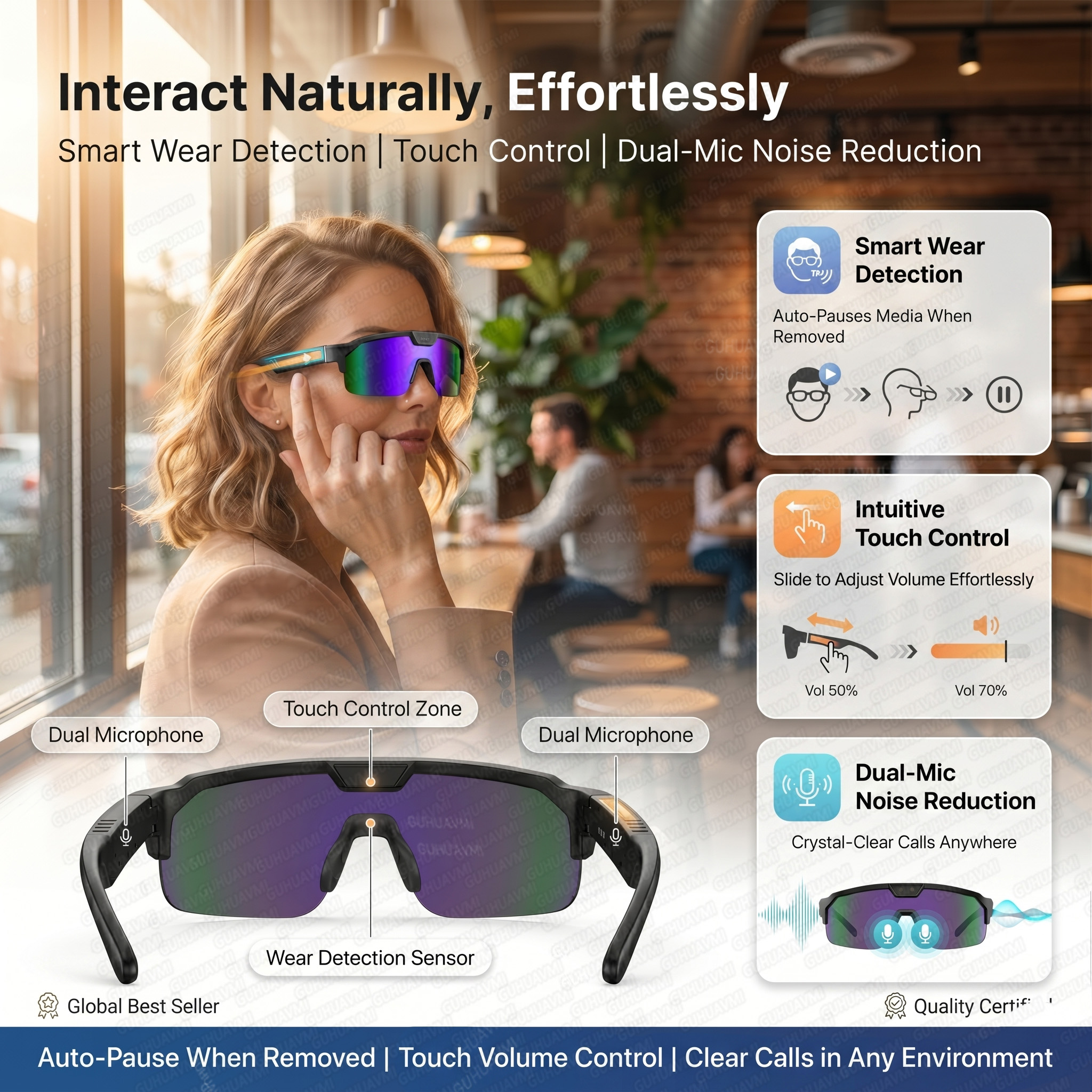 Smart Glasses with 4K HD Anti- - Smart Glasses Lens avaliação e preço