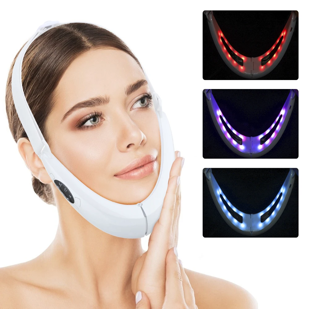 EMS V Shape Lift Belt Facial L - Galvanic Skin Sensor avaliação e preço